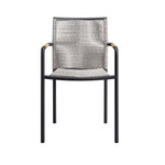 Serenity Outdoor Armchairs Set of 2 in Light Gray