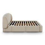 Corey King Linen Storage Bed in Taupe