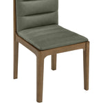 Ellis Vegan Leather Dining Chair in Green