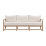 Palata 84" Outdoor Eucalyptus Sofa in Cream