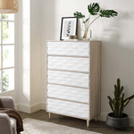 Vespera 5-Drawer Chest in Oak White