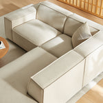 Restore 3-Piece Sectional Sofa in Ecru