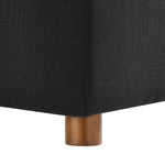 Commix 7-Piece Down Filled Sectional Sofa in Black