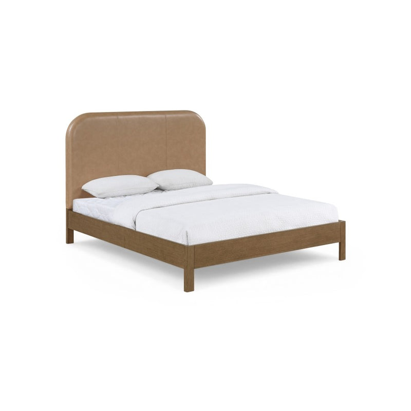 Caswell Vegan Leather Bed - King in Natural