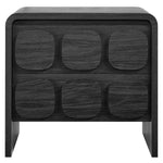 Toscana 2-Drawer Nightstand in Black