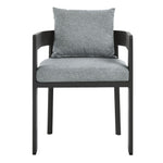 Tahoe Outdoor Aluminum Dining Chair in Gray Gray