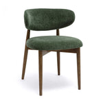 Zinea Velvet Dining Chair in Forest Green