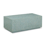 Earl 48" Shell Coffee Table in Light Blue