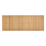 Sardinia 95" Outdoor Rectangular Dining Table in Light Teak / Cream Legs