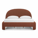 Orphea King Boucle Bed in Autumn Red 