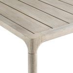 Siesta Key Carbonized Teak Outdoor Dining Table
