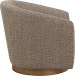 Modra Swivel Accent Chair in Brown