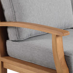 Marina Outdoor Teak Sofa in Natural Gray