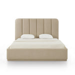 Parker King Chenille Bed in Tan