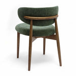 Zinea Velvet Dining Chair in Forest Green