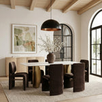 Slique Dining Chair in Brown