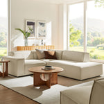 Restore 3-Piece Sectional Sofa in Ecru