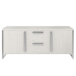 Stratum Polished Nickel & Wood Buffet