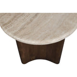 Pietra Travertine End Table in Brown