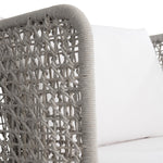 Lomani Woven Rope Outdoor Swivel Chair