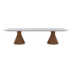 Rishi 120" Rope Rectangular Dining Table in Natural/White