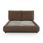 Mel Faux Mohair Velvet King Bed in Brown