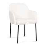Sydney Vegan Leather Armchair - Set of 2 in Cream