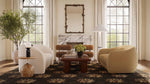Leonie 84" Faux Shearling Sofa in Beige