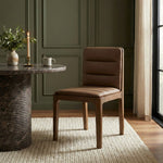 Ellis Vegan Leather Dining Chair in Natural