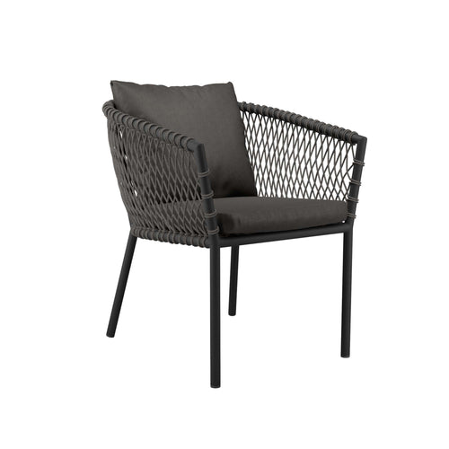 Sailor Outdoor Dining Armchair in Charcoal Charcoal