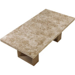Ananda 84" Marble Dining Table in Brown