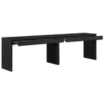 Avro Oak 2pc Desk in Black