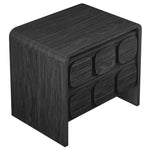 Toscana 2-Drawer Nightstand in Black