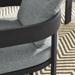 Tahoe Outdoor Aluminum Dining Chair in Gray Gray
