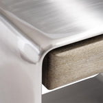 Lomond Stainless Steel Nightstand