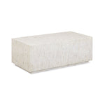 Earl 48" Shell Coffee Table in Cream