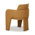 Leo Vegan Leather Dining Chair in Black
